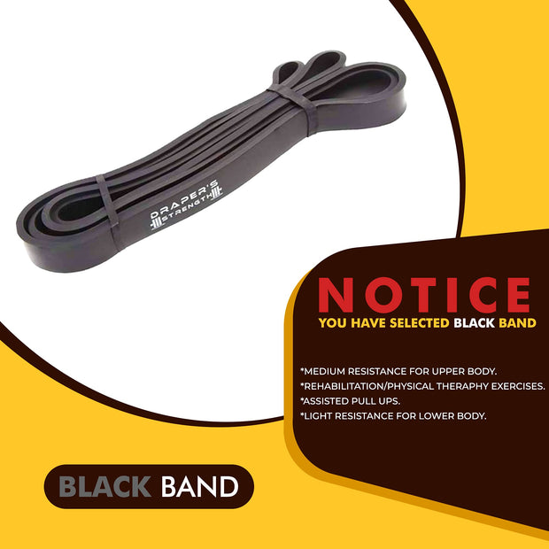 3. Black Resistance Band (10-50 lbs)