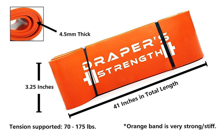 07. Orange Resistance Band (Refurbished, 70-175 lbs)